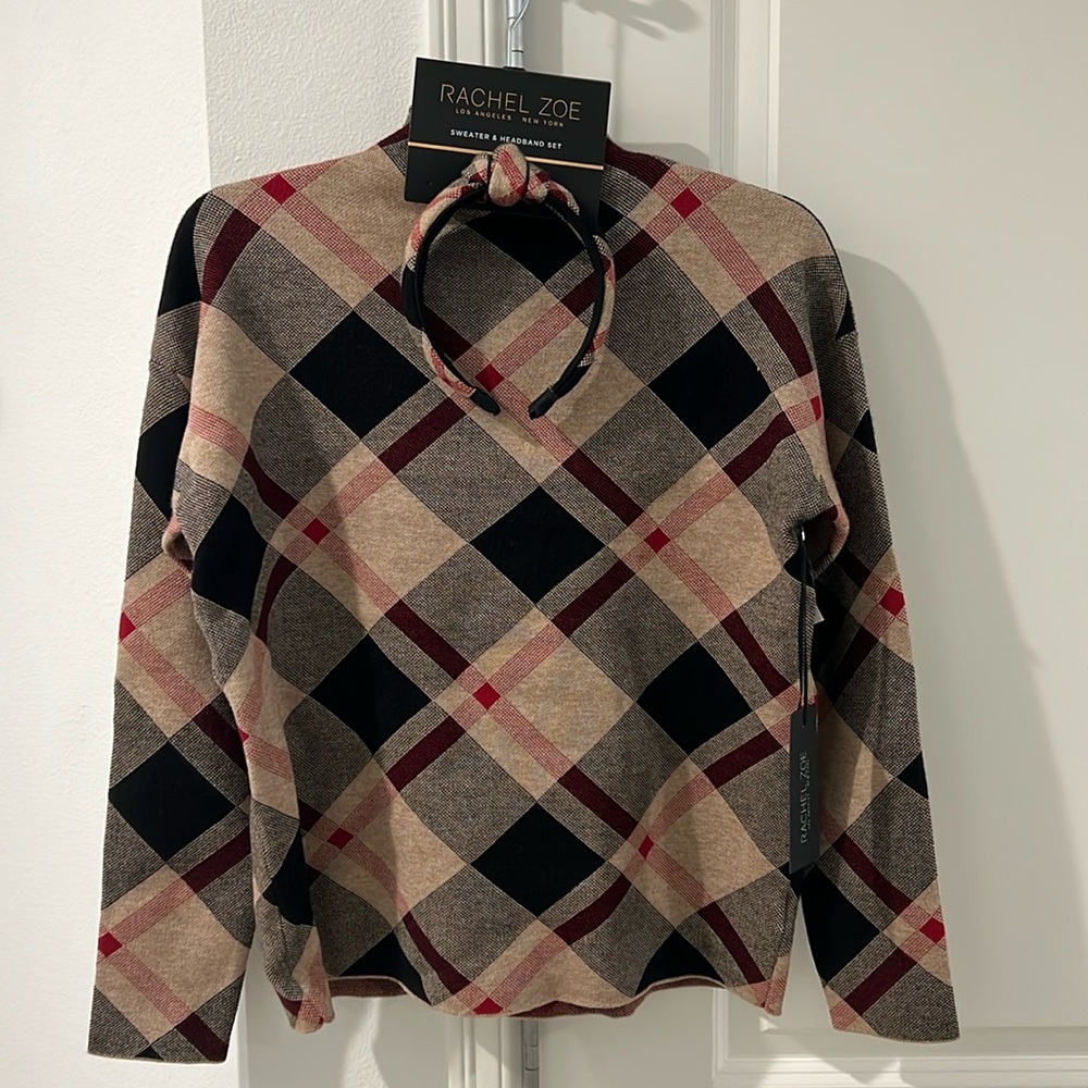 New With Tags Rachel Zoe Sweater & Headband Set, Size Small